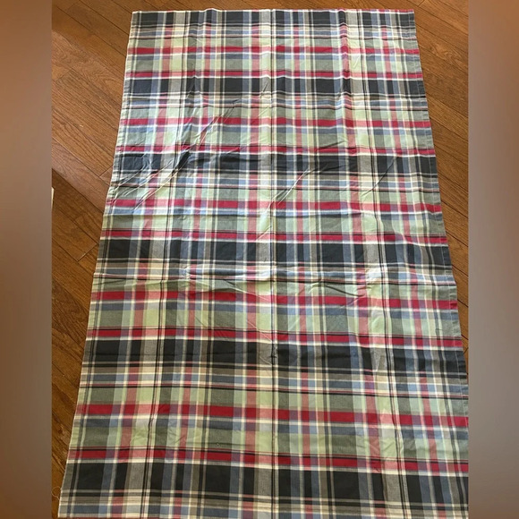 Plaid blackout curtain panel. 40 inches wide 65 inches long. Good condition - Picture 1 of 5